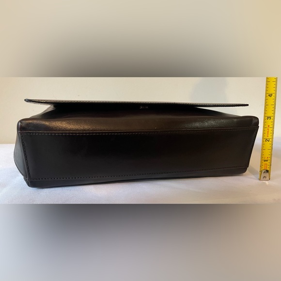 SALVATORE FERRAGAMO / VINTAGE! RARE! Espresso Brown Leather Shoulder Bag - Picture 16 of 16